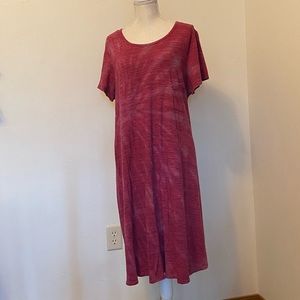 LuLaRoe Carly 3XL Custom Tie Dye Pink